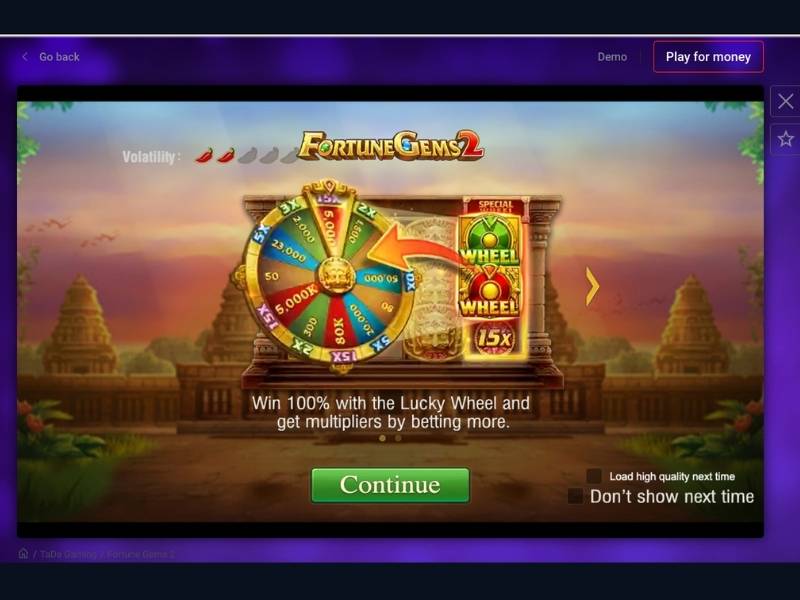 Pin-Up Kazinosunda TaDa Gaming tərəfindən Fortune Gems 2