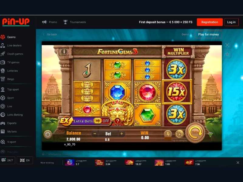 Pin-Up Casino Bonusları